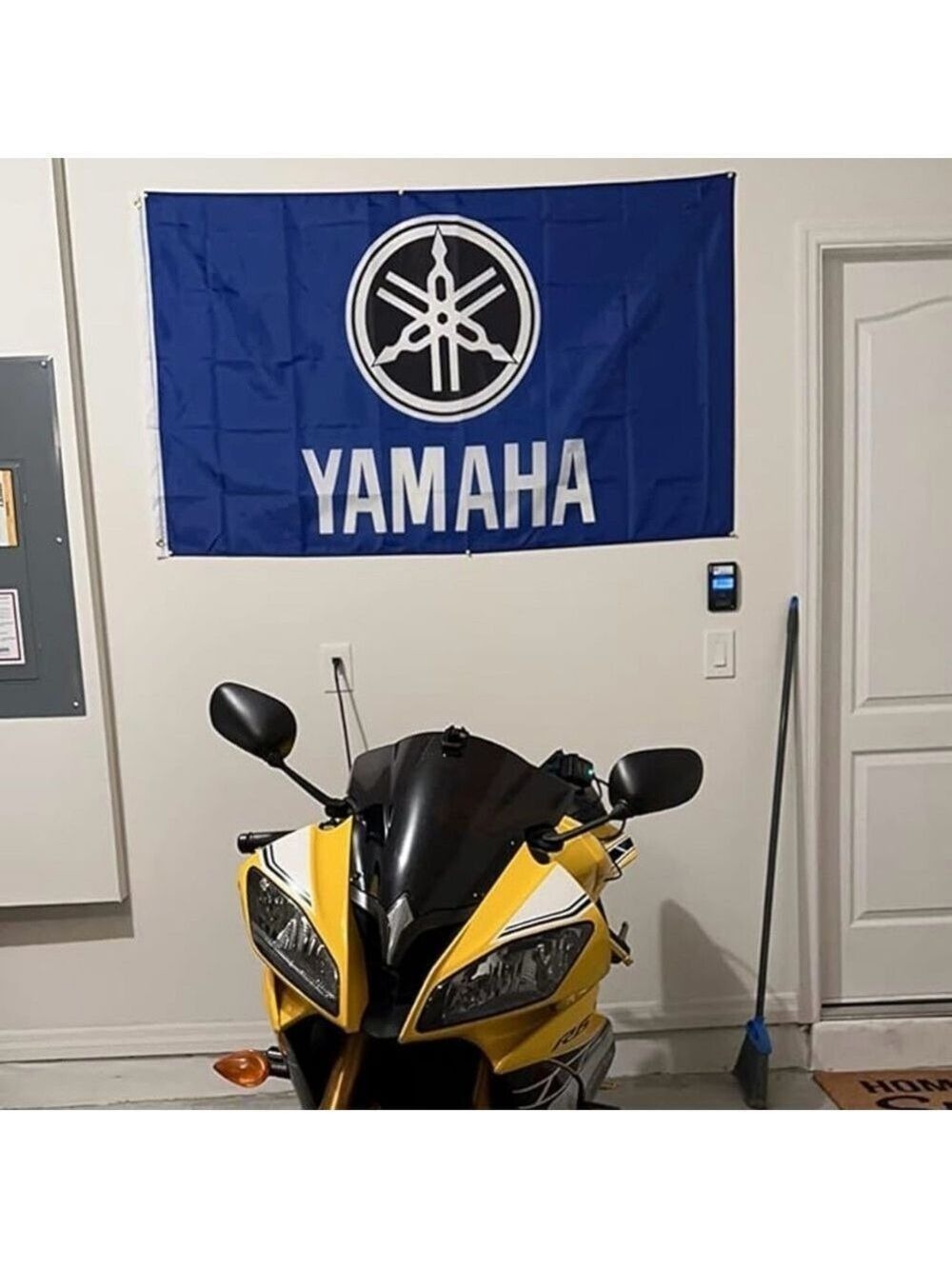 Yamaha Racing Flag Sign Banner 3x5 FT Street Bike Motocross Supercross Moto Blue